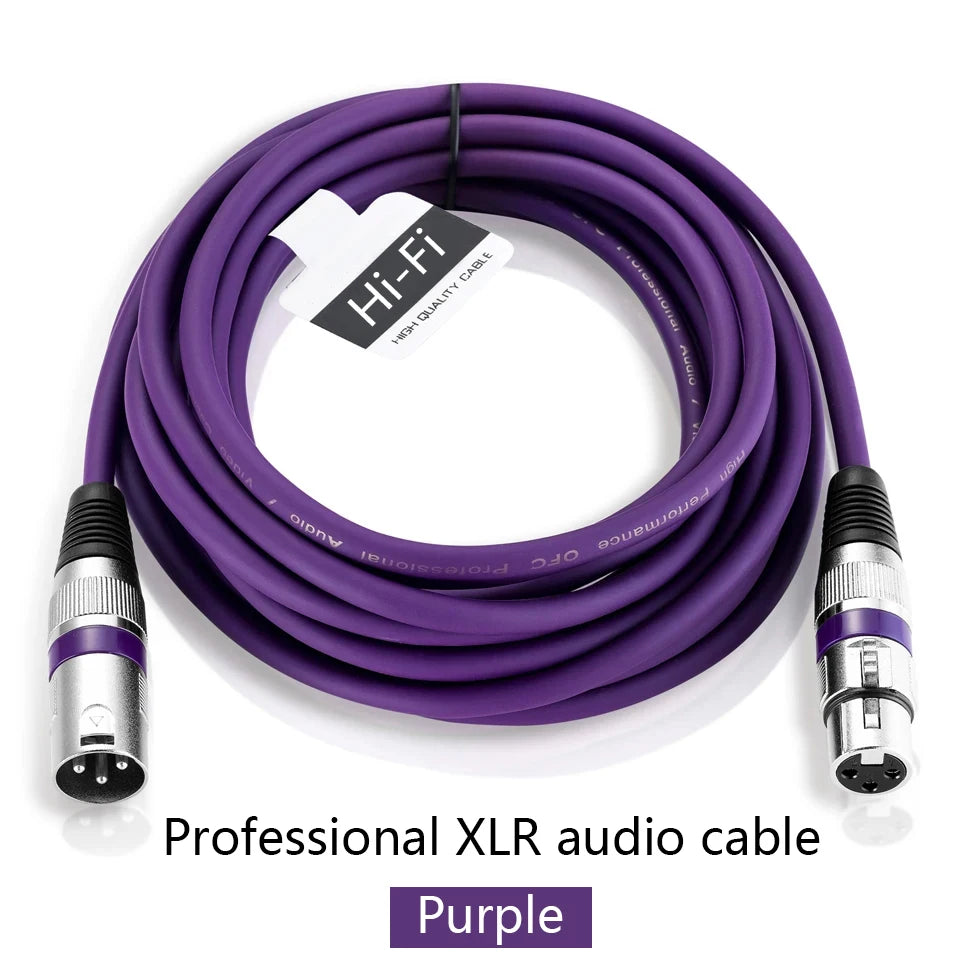XLR Microphone Extension Cable 3-Pin Balanced