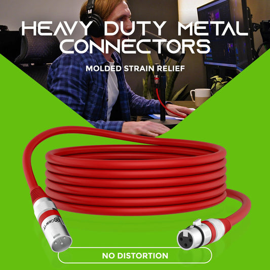 XLR Microphone Extension Cable 3-Pin Balanced