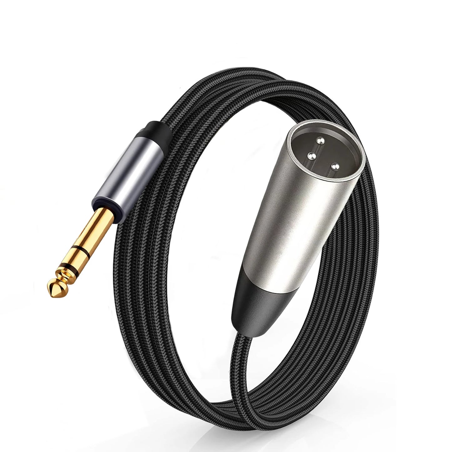 6.35mm TRS to XLR Audio Cable Braided