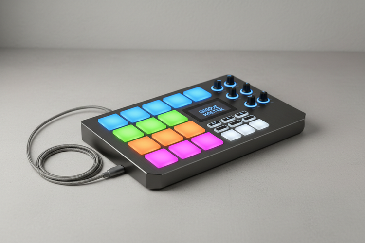 Drum pads and finger drum controllers