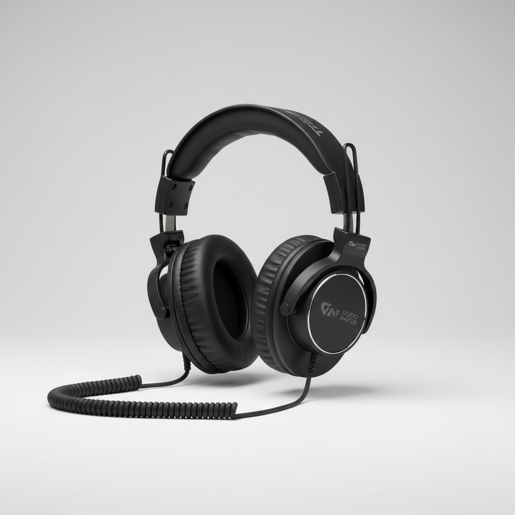 Studio headphones for recording and mixing