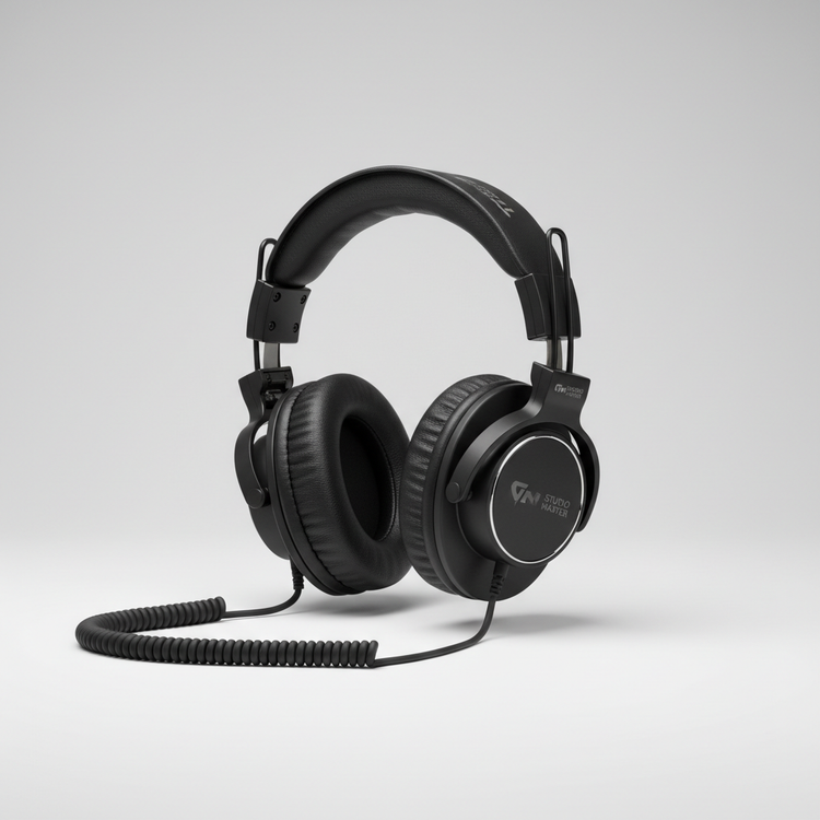 Studio headphones for recording and mixing