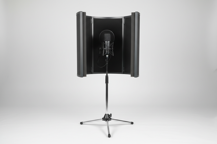 Portable vocal booths and reflection filters