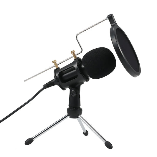 Professional Condenser Microphone with Mini Stand