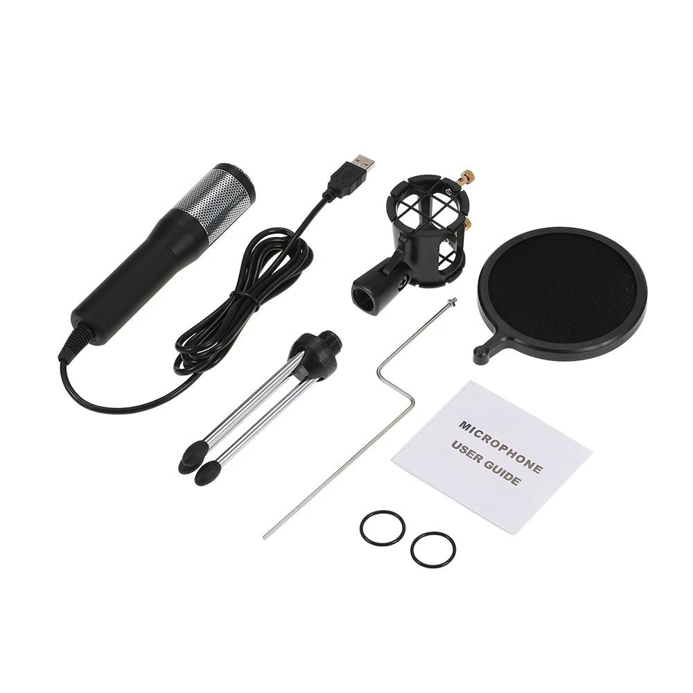 Professional Condenser Microphone with Mini Stand
