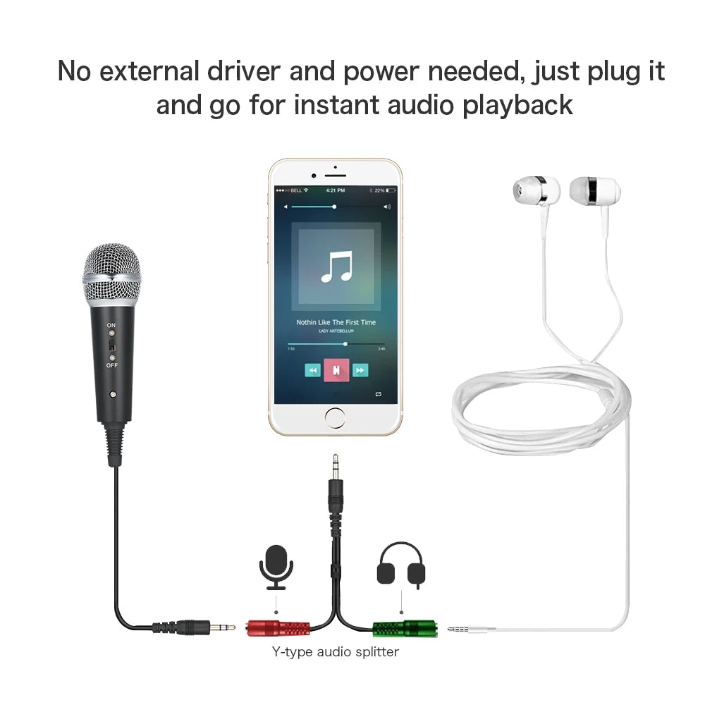 Professional Condenser Microphone with Mini Stand