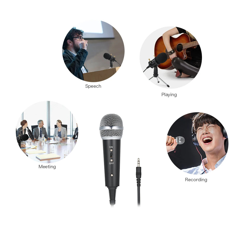 Professional Condenser Microphone with Mini Stand