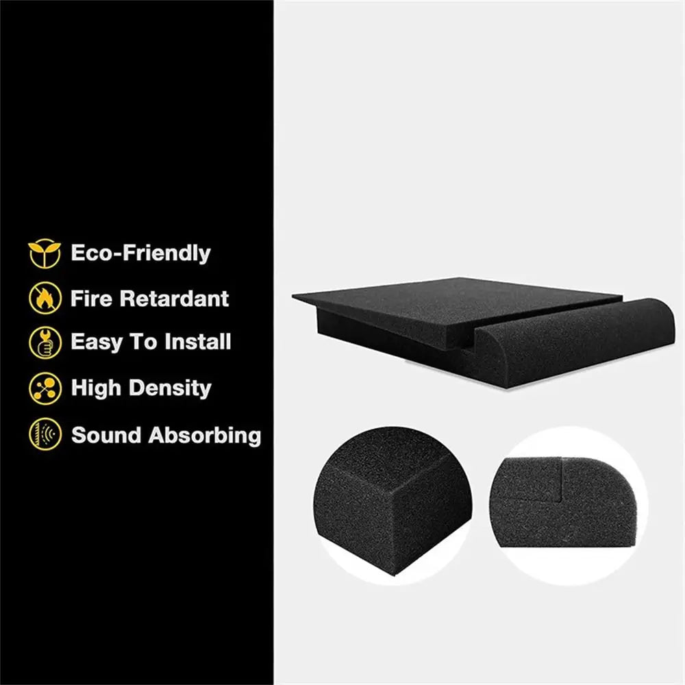 Studio Monitor Isolation Pads 33cm Acoustic Foam