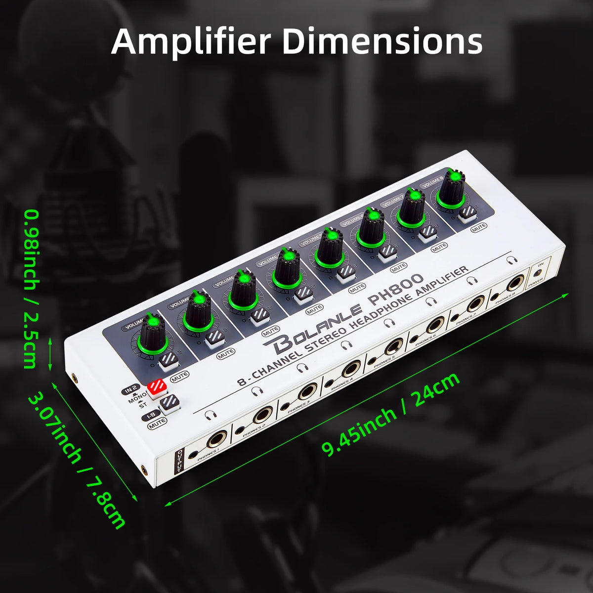 PH800 8-Channel Headphone Amplifier