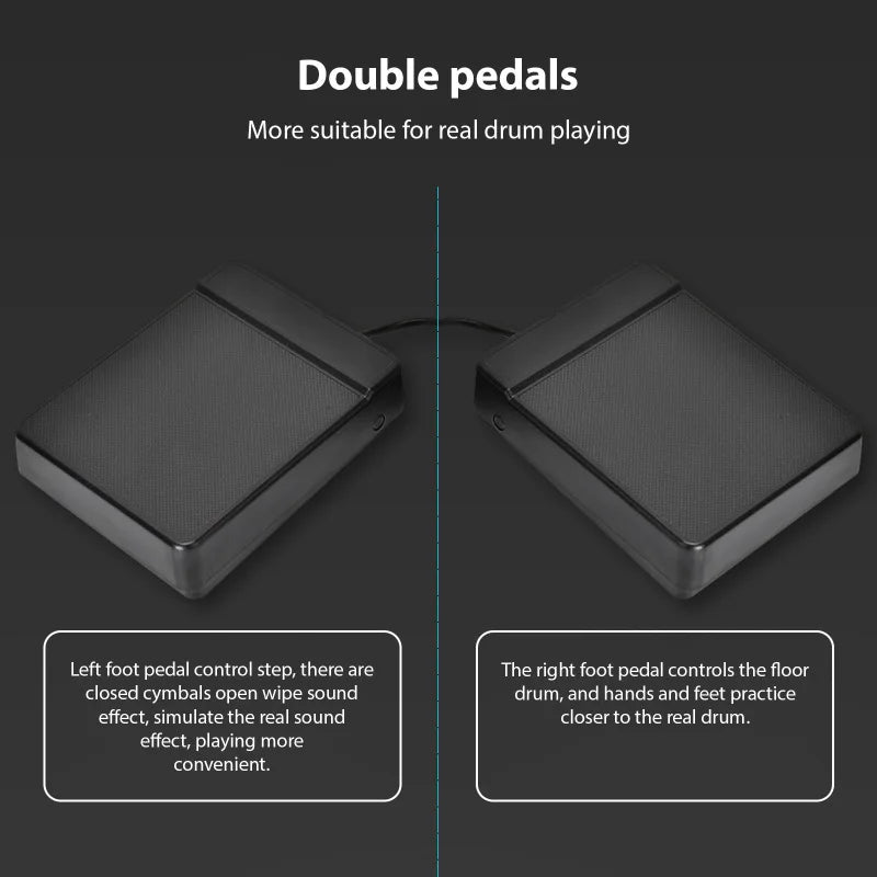 Portable Electronic Drum Set 9 Pad MIDI Kit