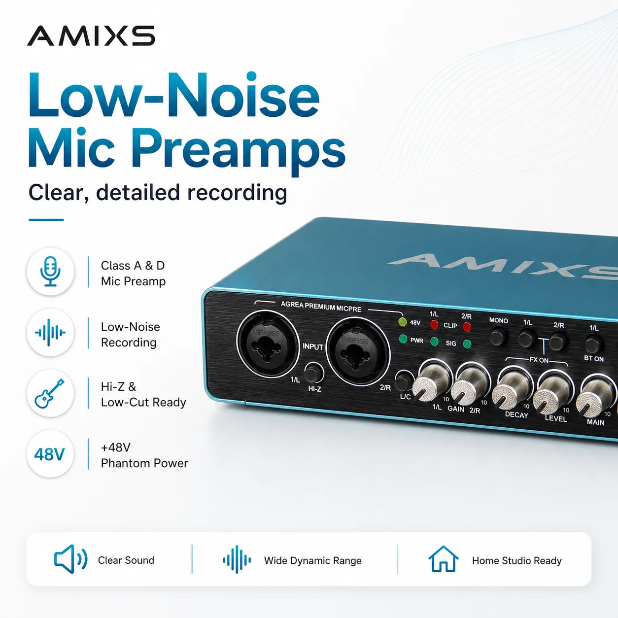 UC42 USB Audio Interface Recording Sound Card