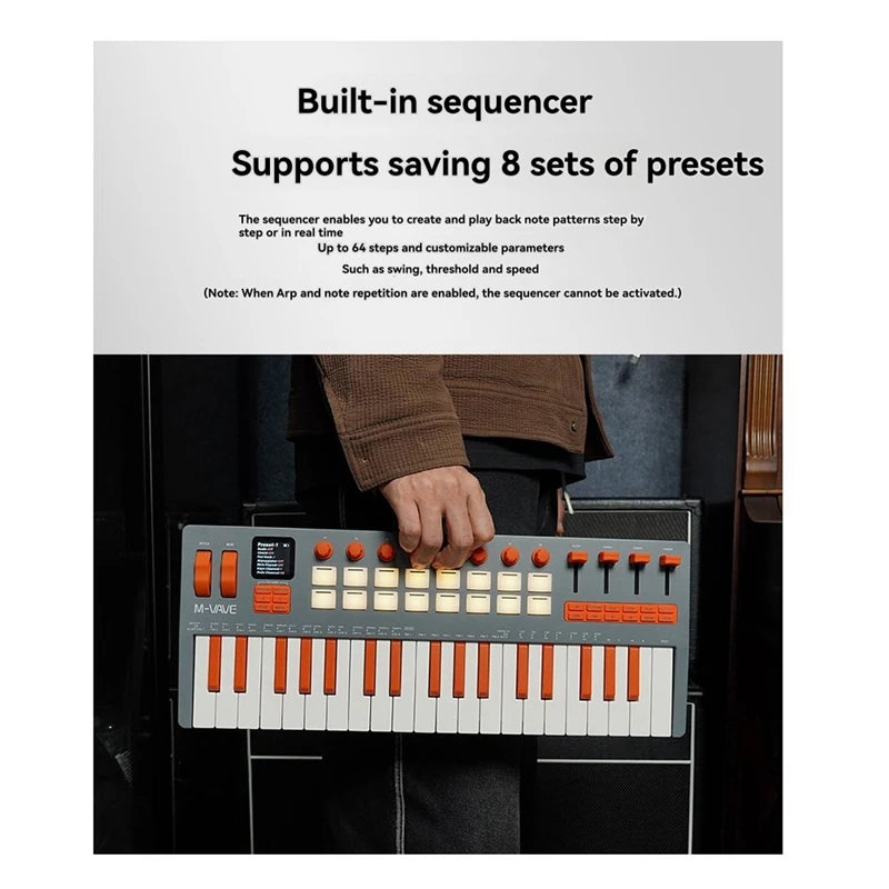 37-Key MIDI Controller Keyboard