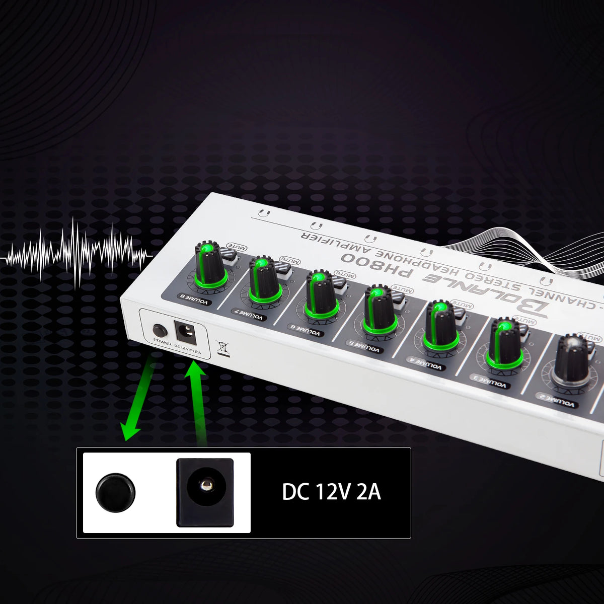 PH800 8-Channel Headphone Amplifier