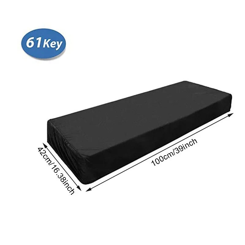 61 Key Piano Dust Cover Adjustable Canvas