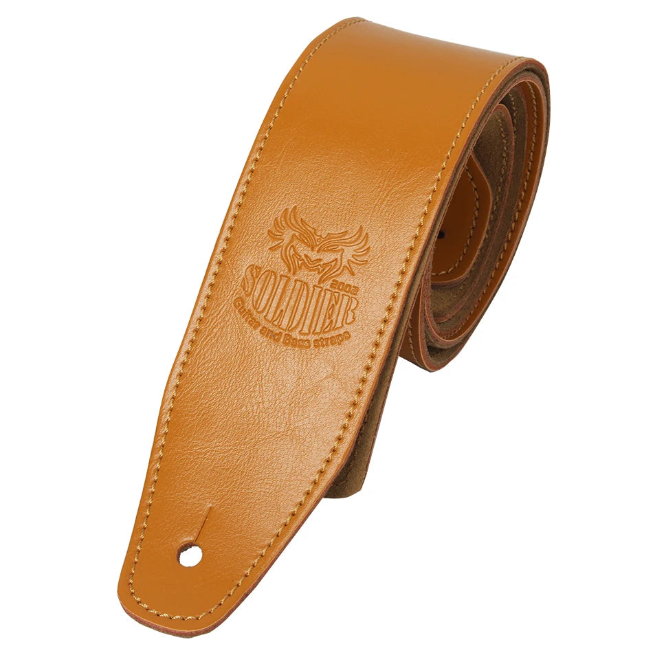 Leather Guitar Strap Adjustable Vintage Style