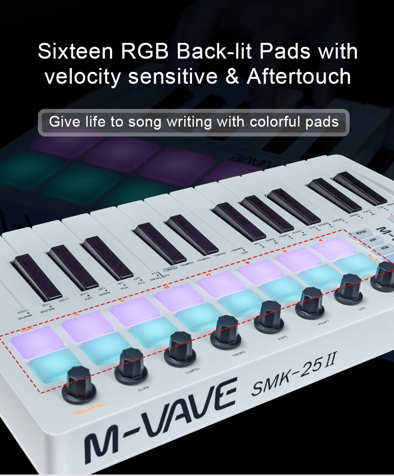 M-VAVE SMK-25 II MIDI Keyboard Controller