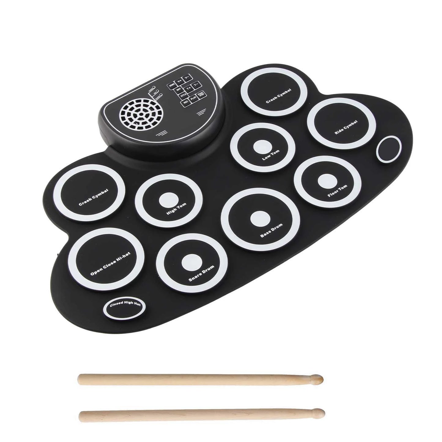 Roll Up Electronic Drum Pad with Speakers