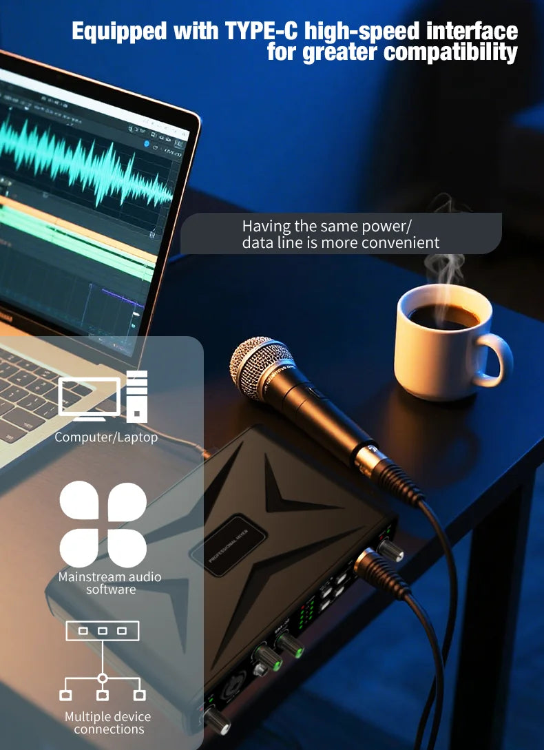 USB Audio Interface 32 Bit 384kHz Recording