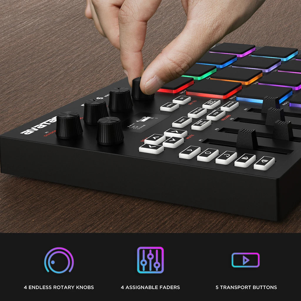 EMP16 MIDI Pad Controller with Bluetooth