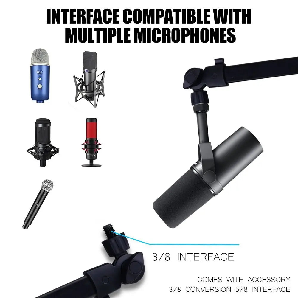 Adjustable Microphone Boom Arm Stand