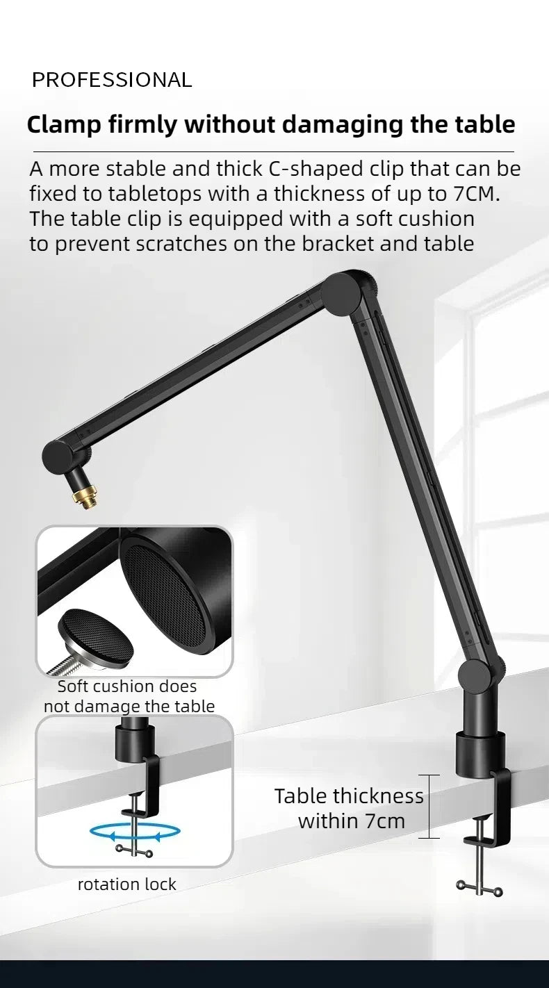 Adjustable Microphone Boom Arm Stand