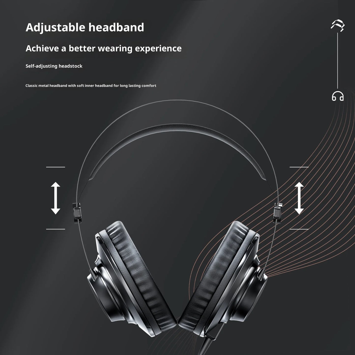 Professional Monitoring Headphones 40mm