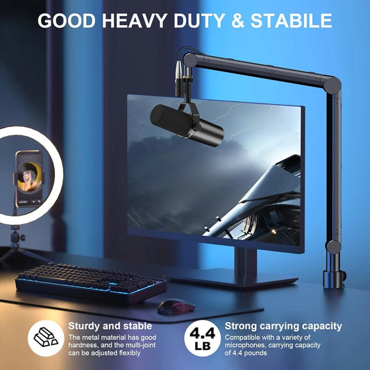 Adjustable Microphone Boom Arm Stand