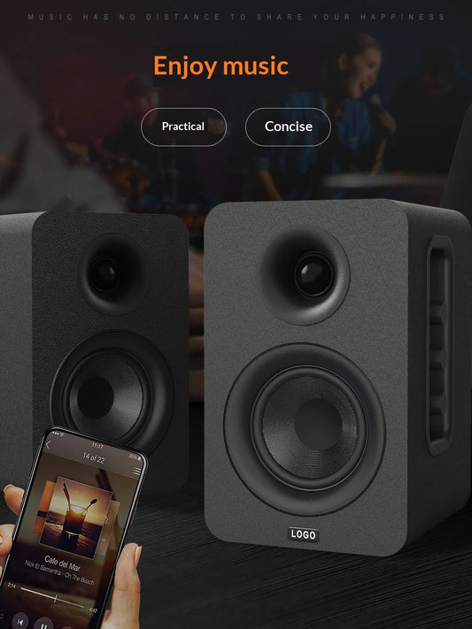 Bookshelf HiFi Monitor Speakers 3 Inch Pair