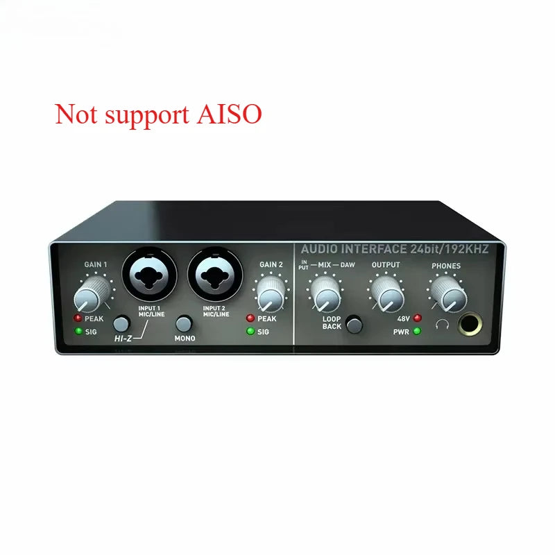 X2 USB Audio Interface 2 Channel Recording