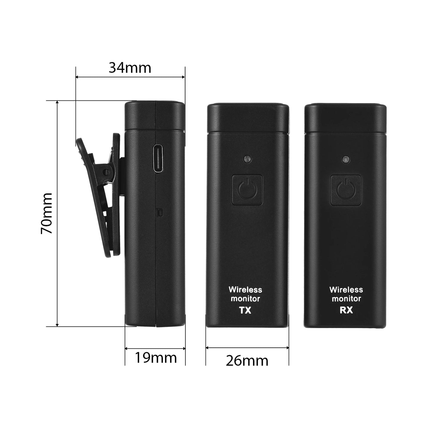 Wireless UHF In Ear Monitor System Stereo