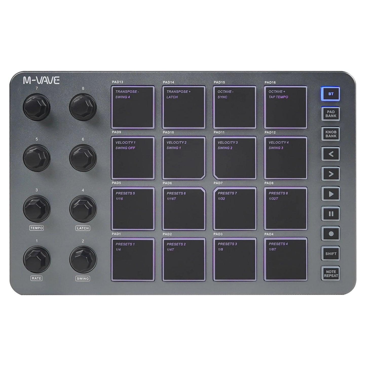 M VAVE SMC PAD Wireless MIDI Controller