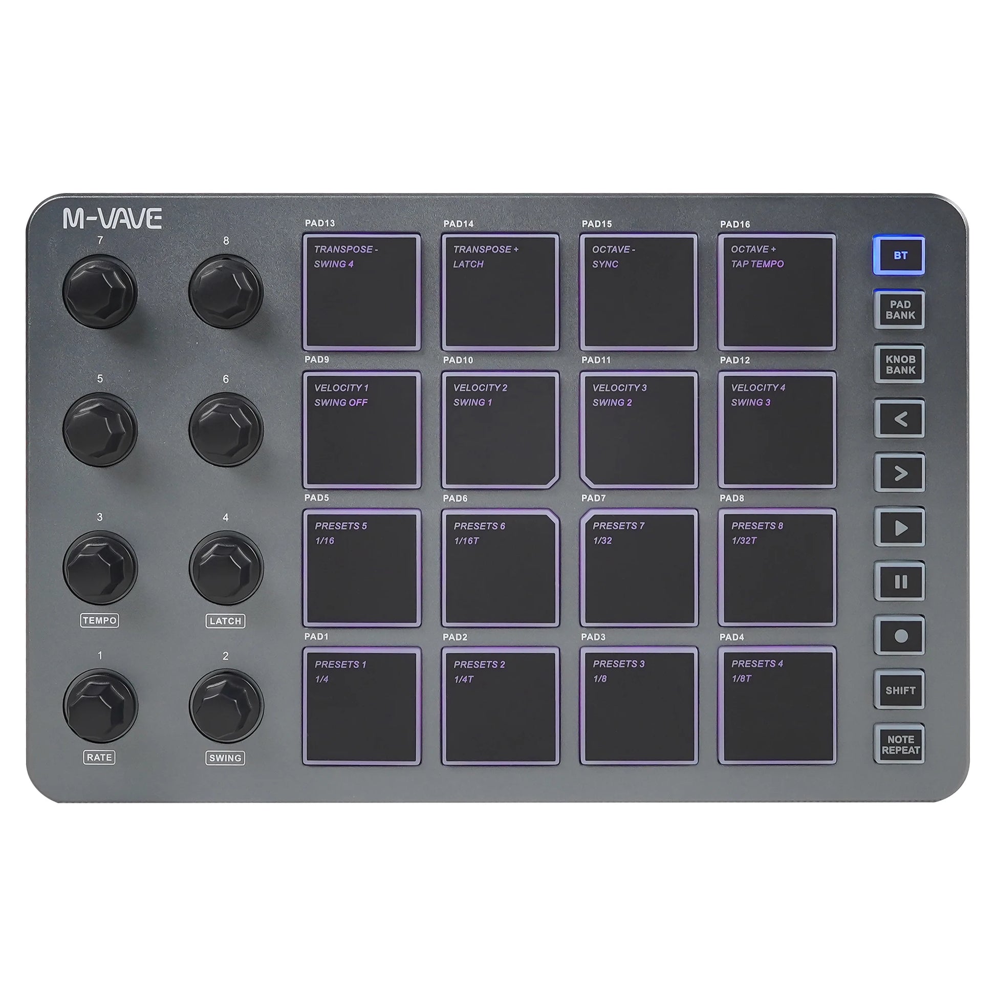 M VAVE SMC PAD Wireless MIDI Controller