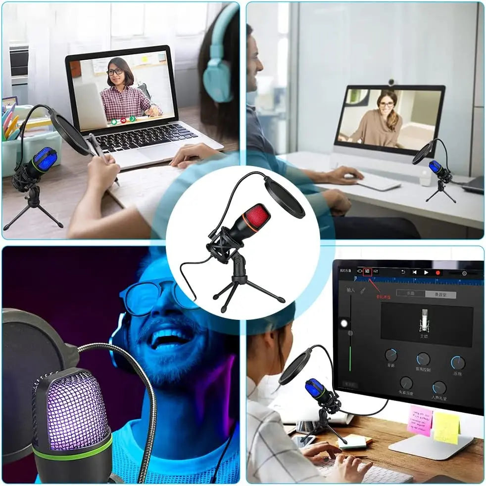 USB Condenser Sound Microphone Kit