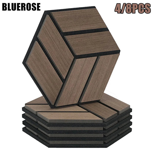 Hexagon Acoustic Slat Wall Panels