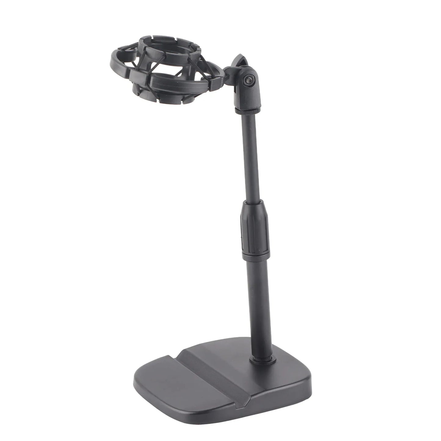 Adjustable Desktop Microphone Stand with Device Slot