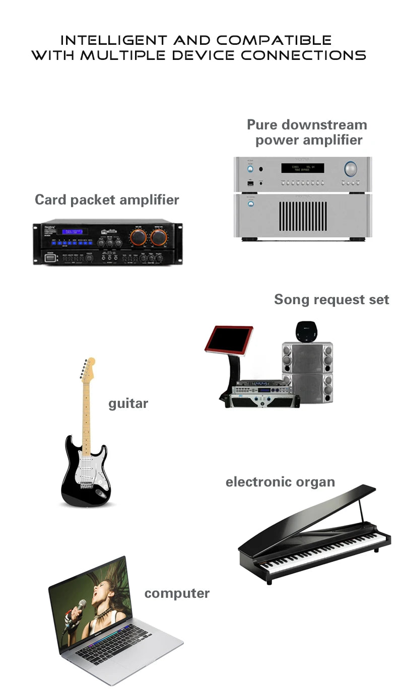 4 Channel Bluetooth Mixer with 48V Phantom Power