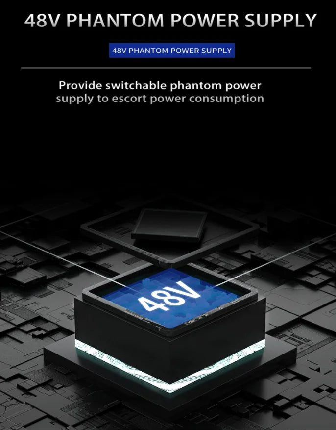 2-Channel USB Audio Interface Mixer