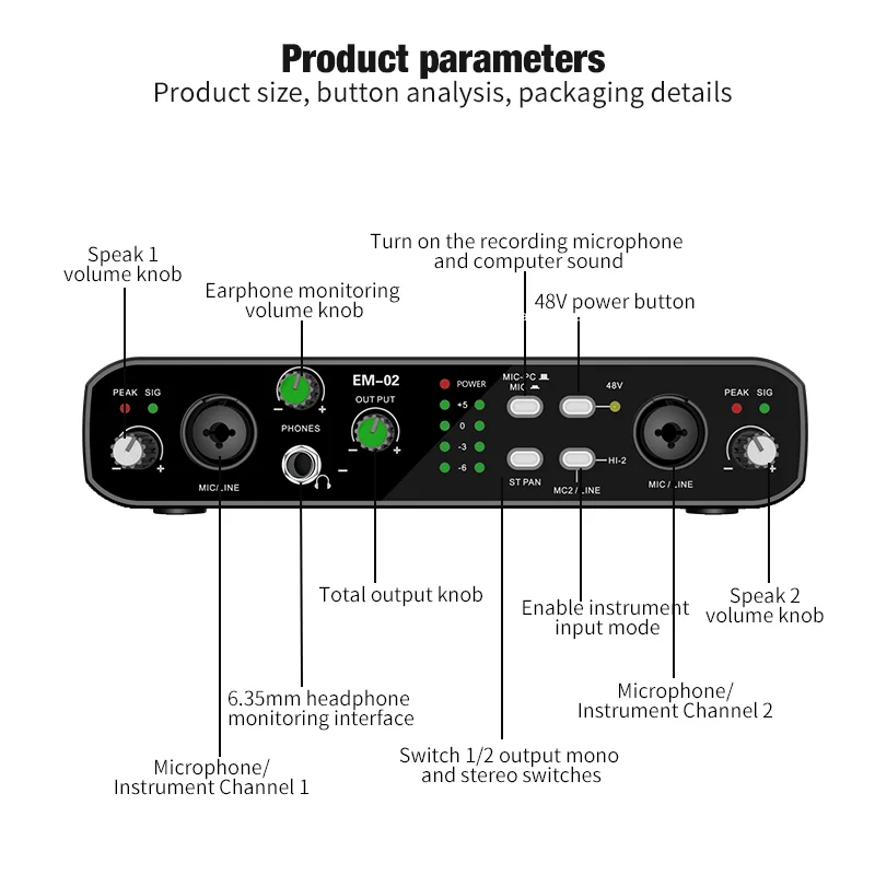 USB Audio Interface 32 Bit 384kHz Recording