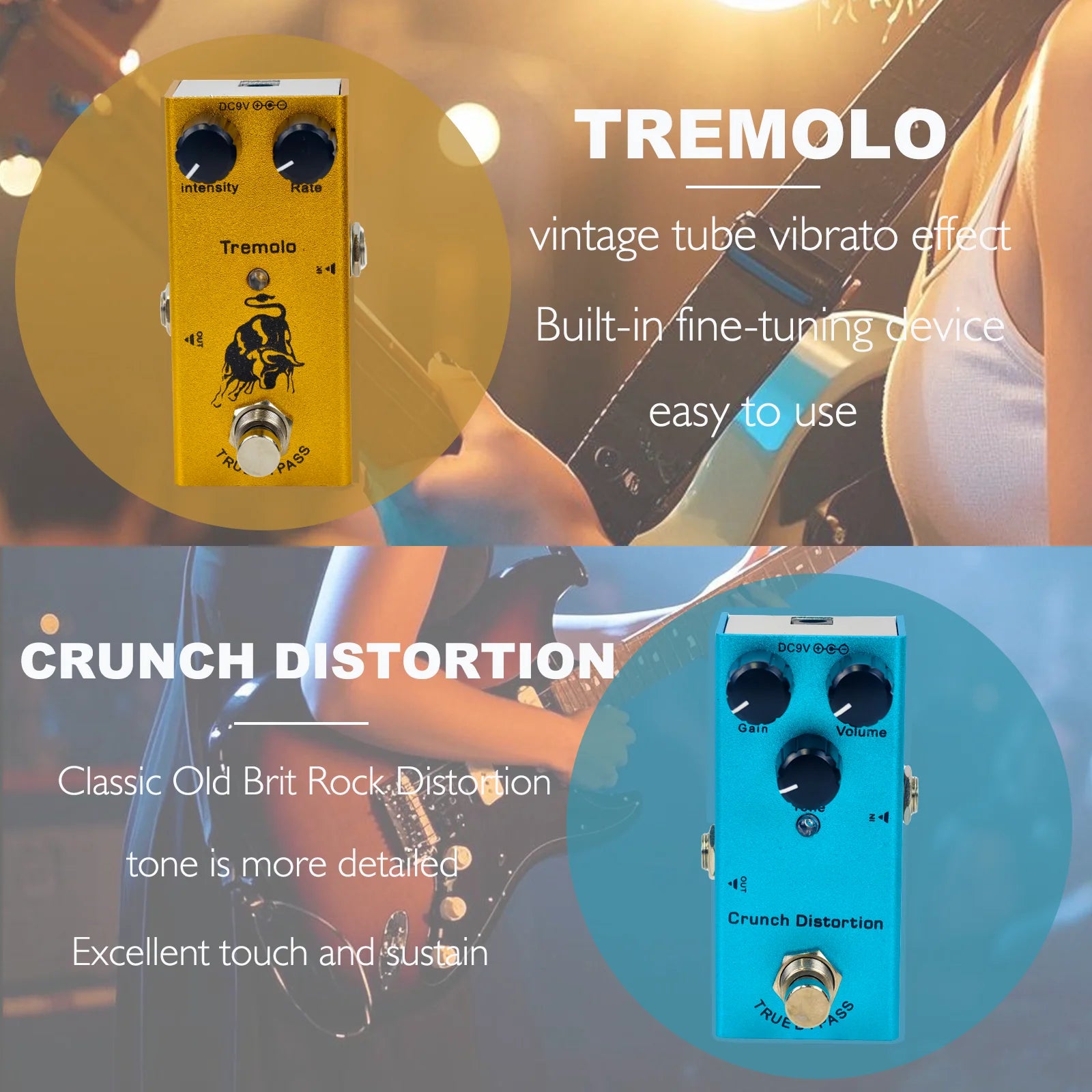 Mini Guitar Effects Pedal Compact Tone Series