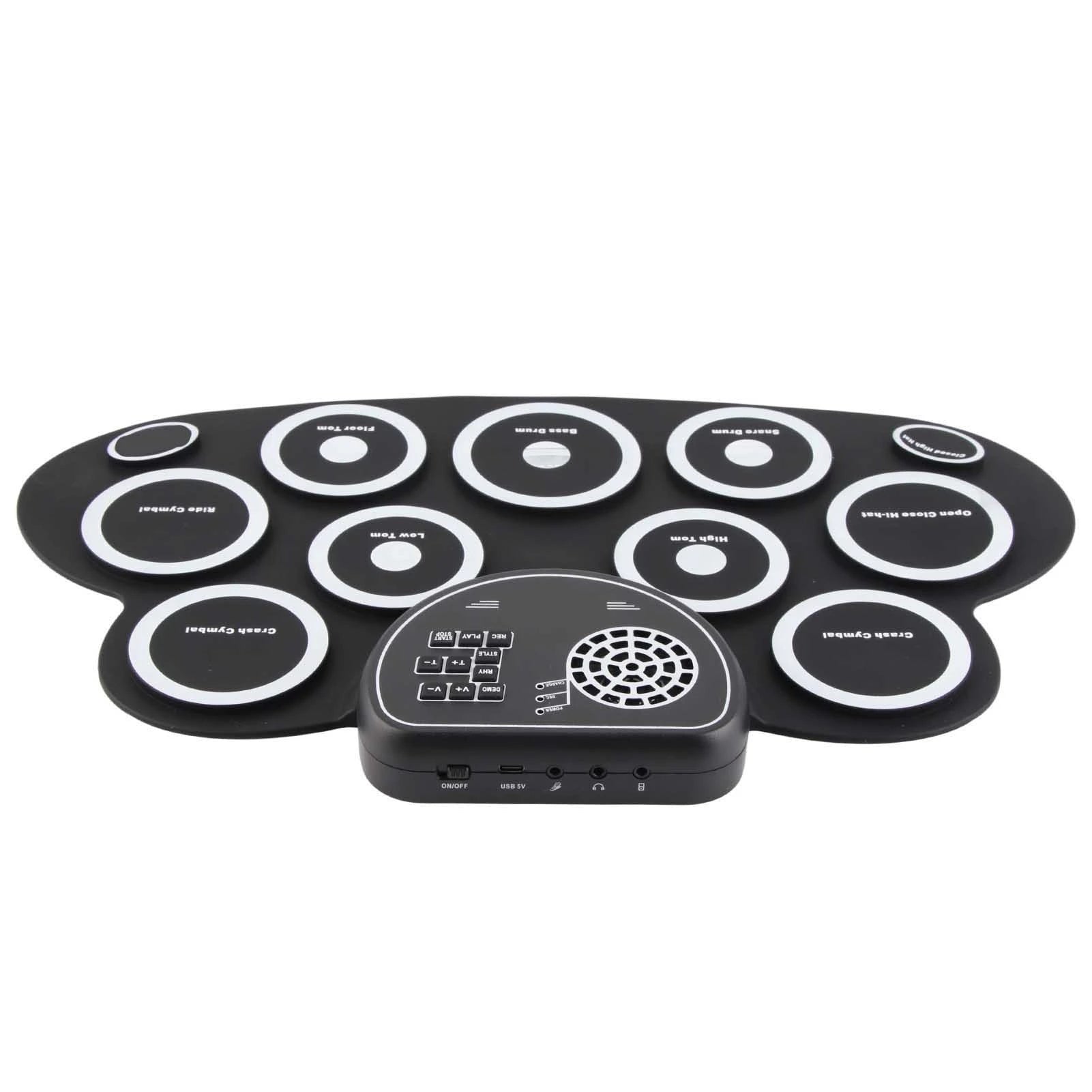 Roll Up Electronic Drum Pad with Speakers