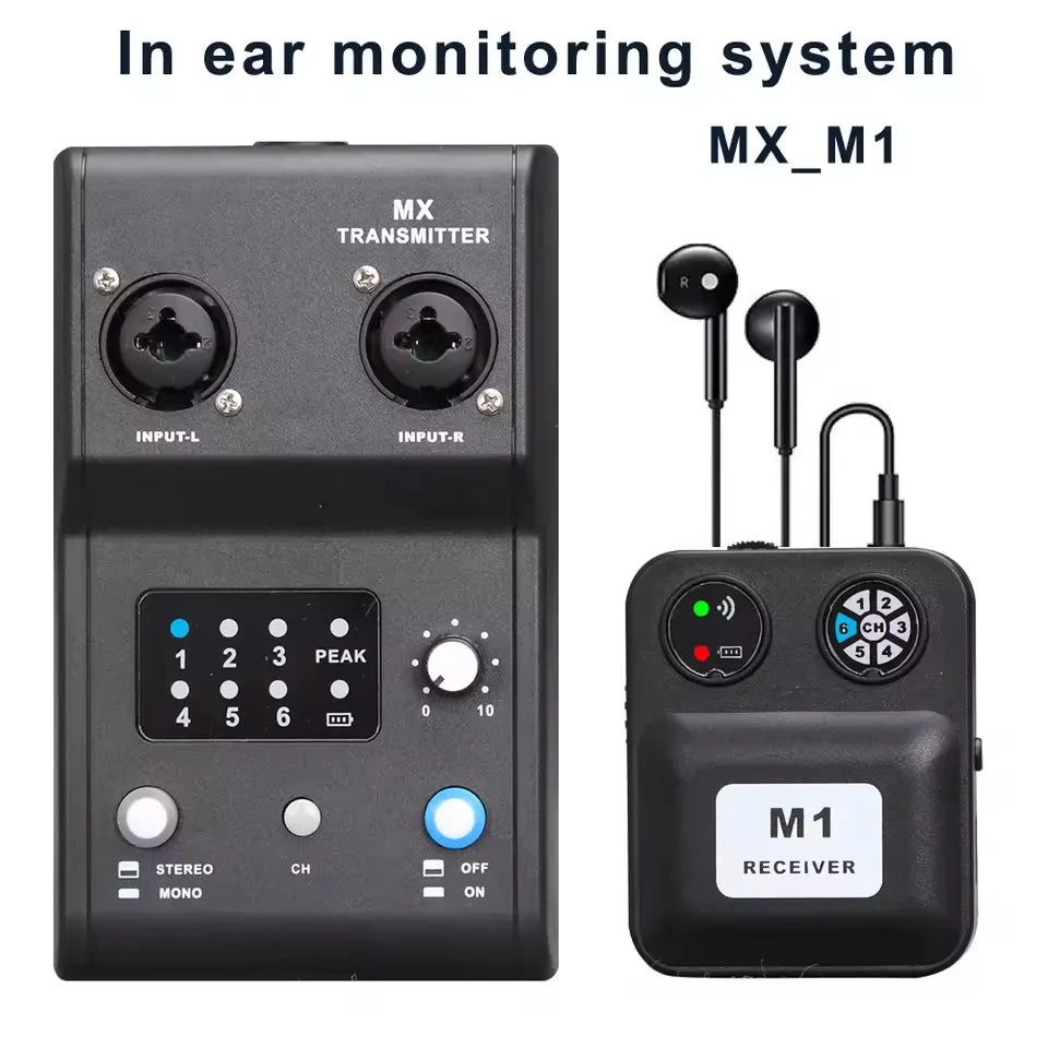 Wireless In Ear Monitor System Stereo Audio