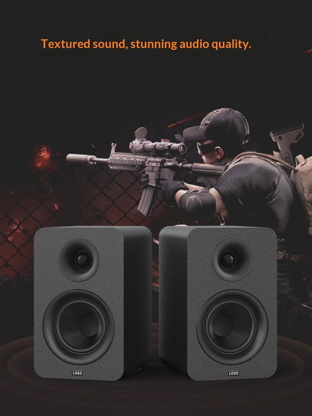 Bookshelf HiFi Monitor Speakers 3 Inch Pair