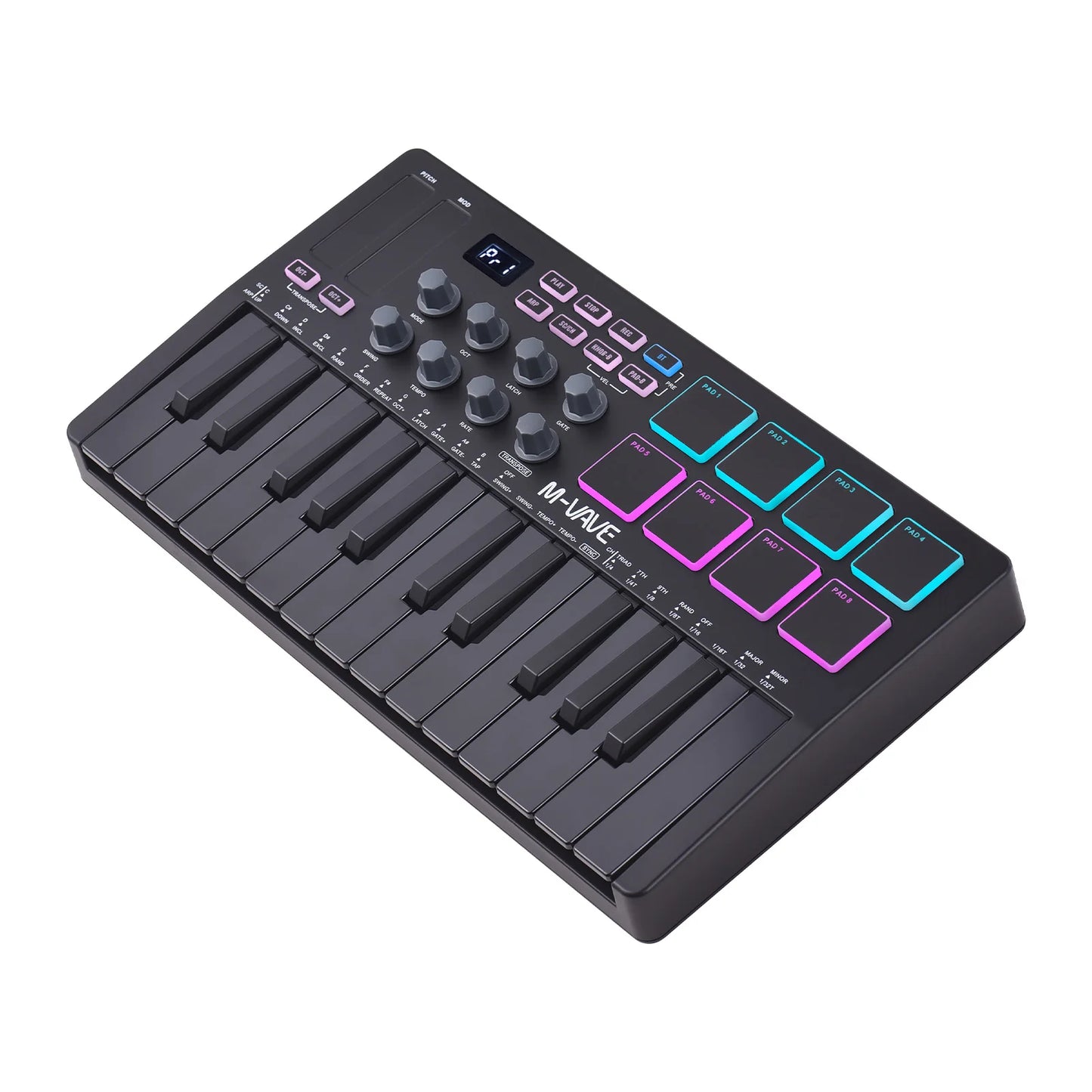 25-Key Wireless MIDI Keyboard Controller