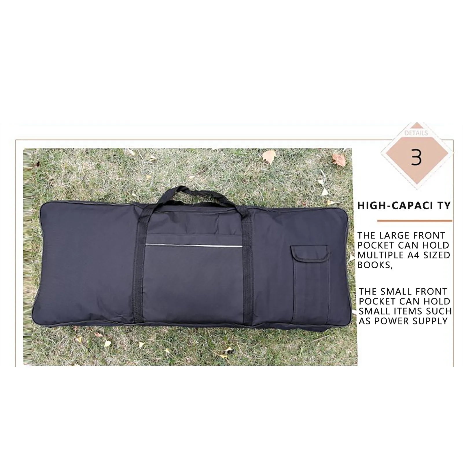 61 Key Keyboard Bag Padded Protective Case