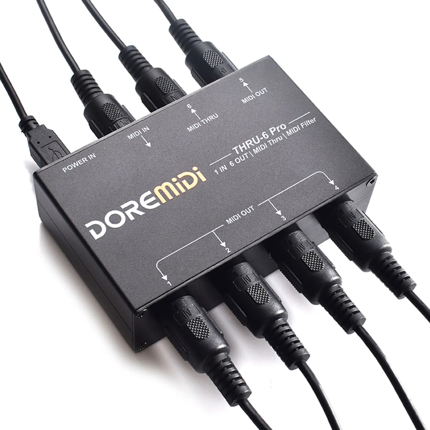 THRU-6 Pro MIDI Splitter Box