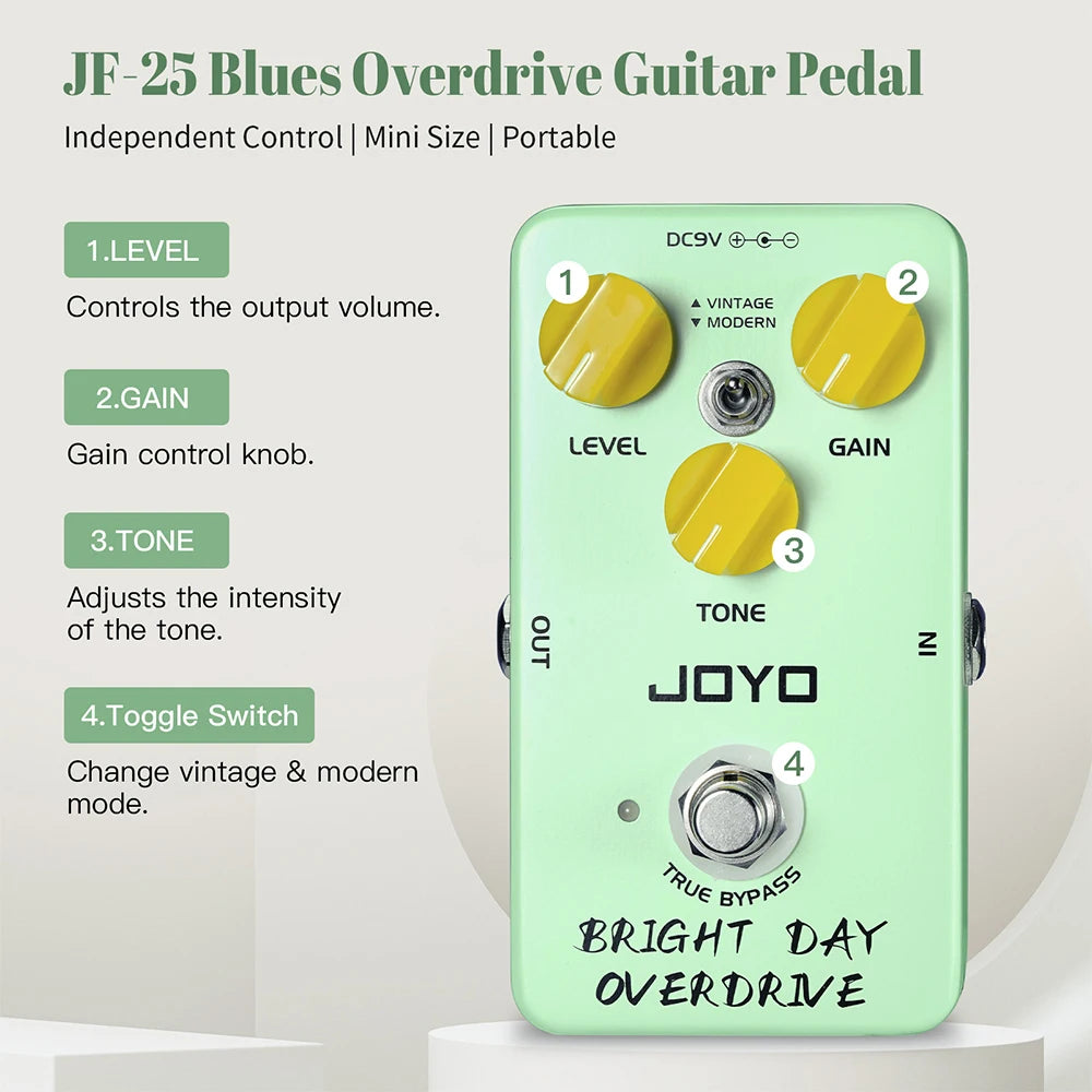 JOYO JF 25 Bright Day Overdrive Pedal