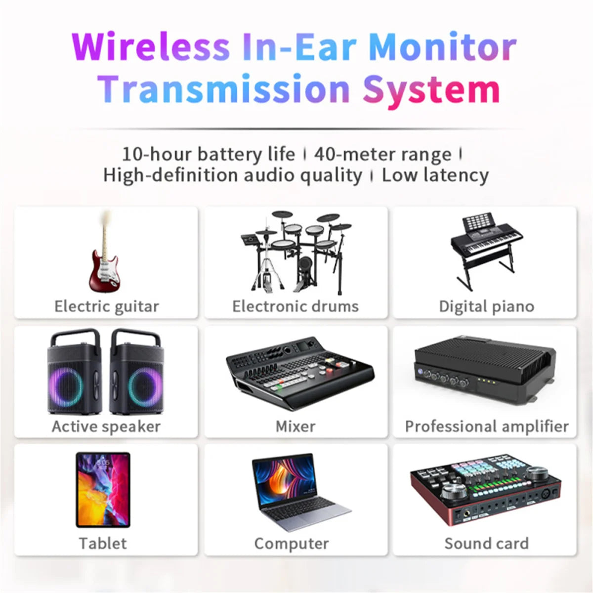 Wireless IEM System 2.4GHz In Ear Monitor