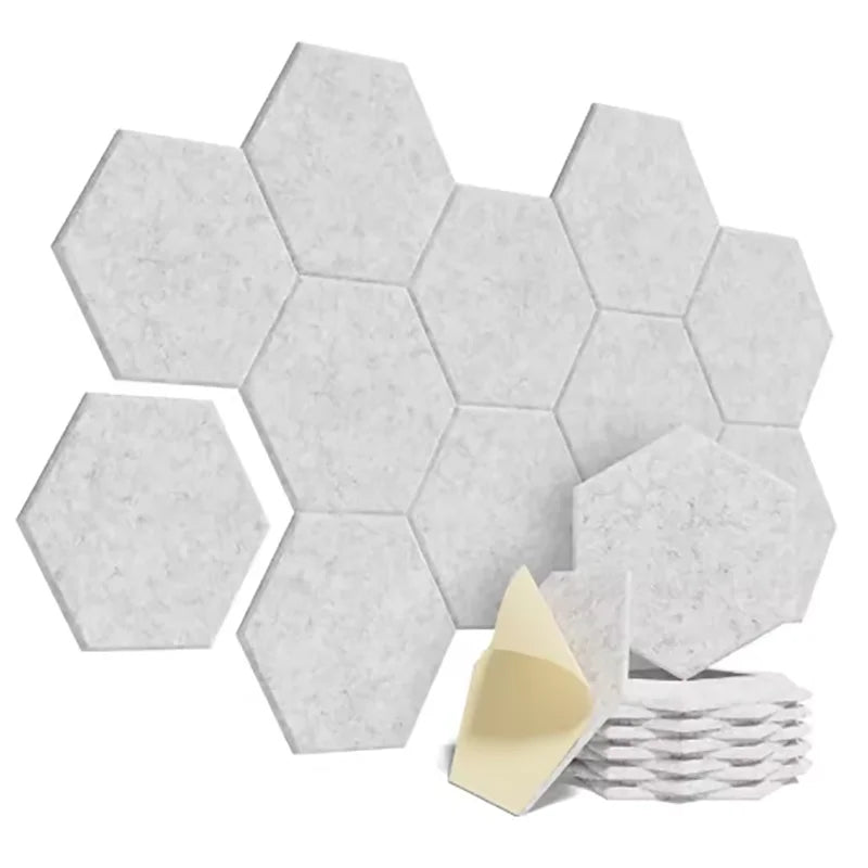 Hexagonal Acoustic Panels 12 Pack