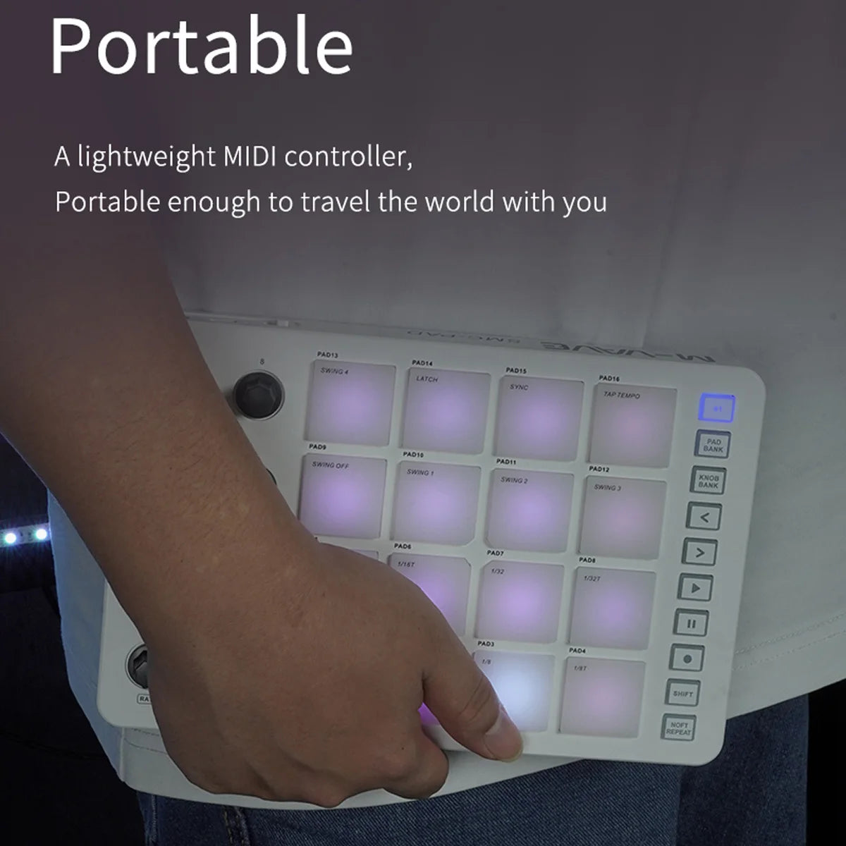 M VAVE SMC PAD Wireless MIDI Controller