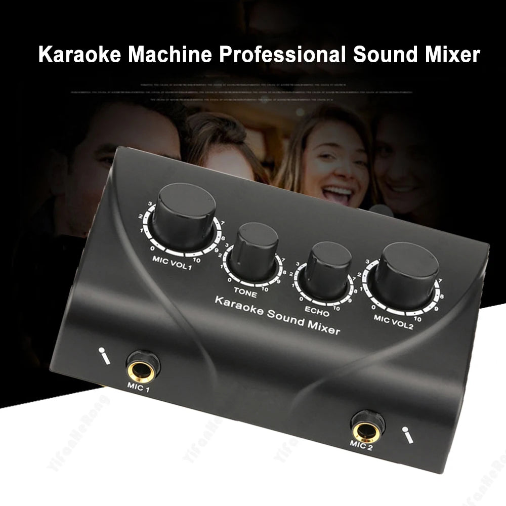 Dual Mic Karaoke Mixer with Echo Control